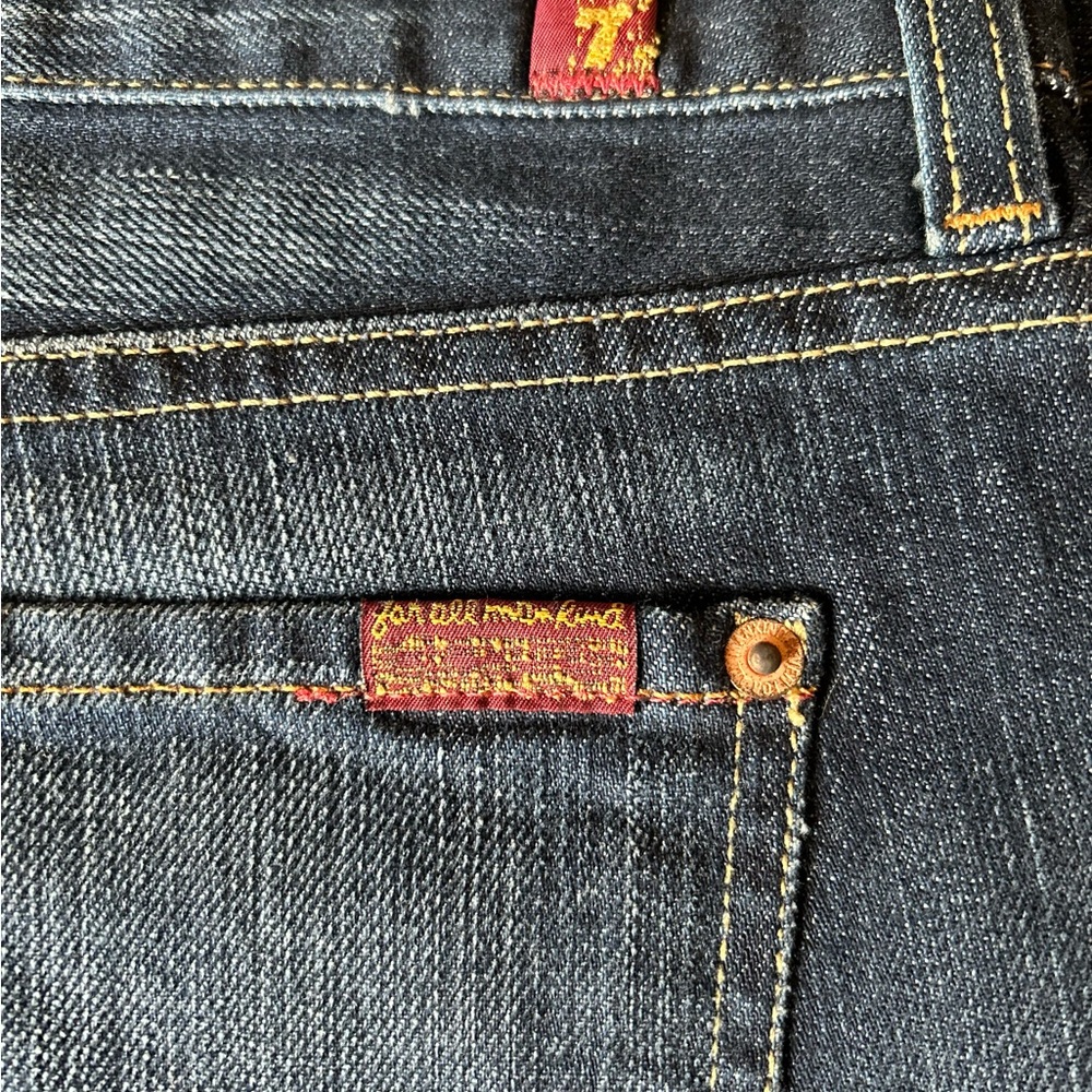 Men’s, 7 For All Mankind Classic Dark Wash Denim Jeans, Size 40